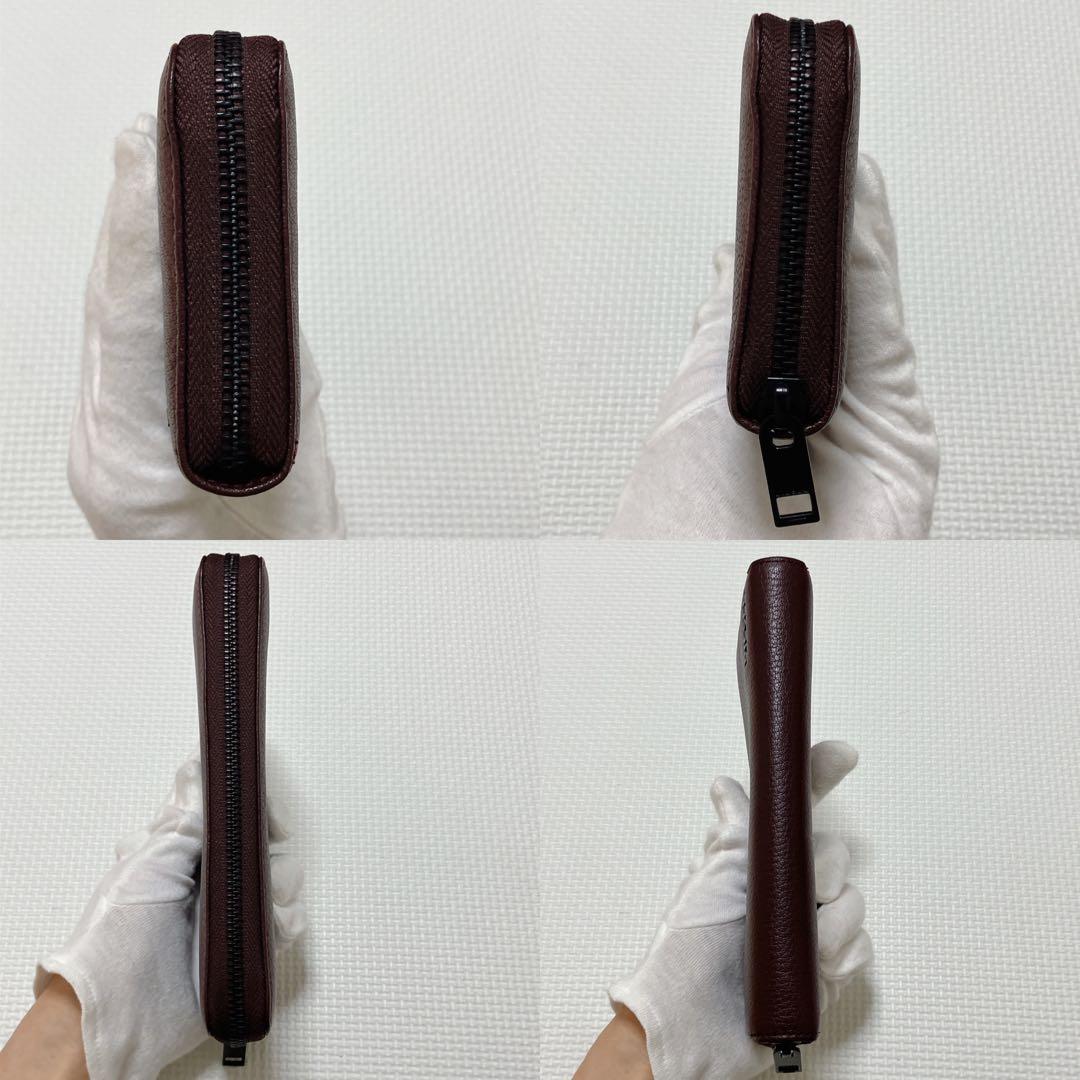 ・未使用　DIESEL ディーゼル レザーラウンドファスナー長財布　ブラウン