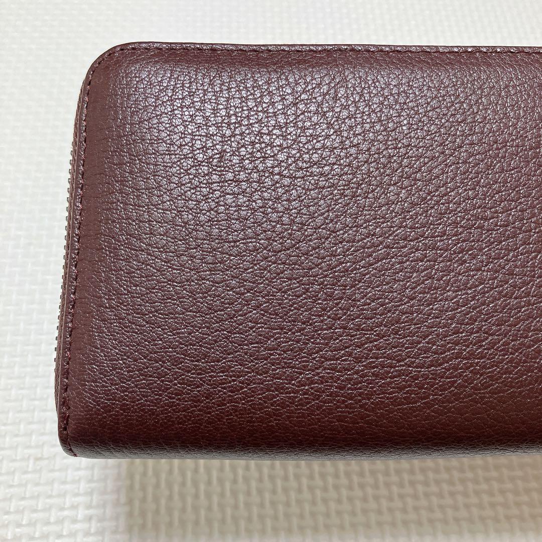 ・未使用　DIESEL ディーゼル レザーラウンドファスナー長財布　ブラウン