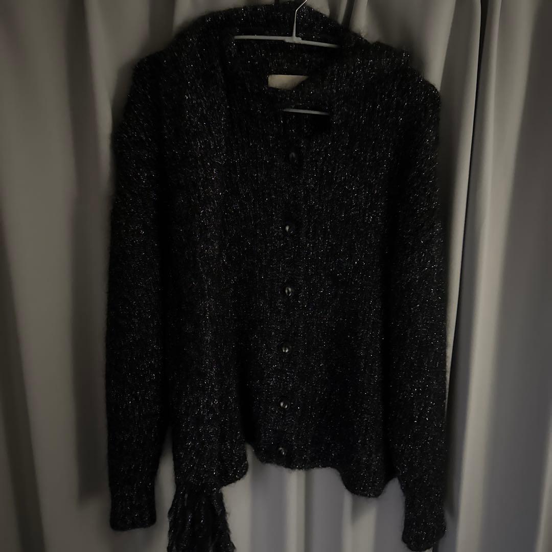ORIMI sparkle nit blouson グレー 24aw