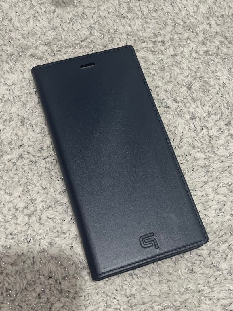 GRAMAS iPhone 12 Pro Max 手帳型ケース ネイビー