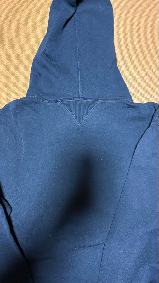 RRL ロゴ ネイビー パーカー サイズXL