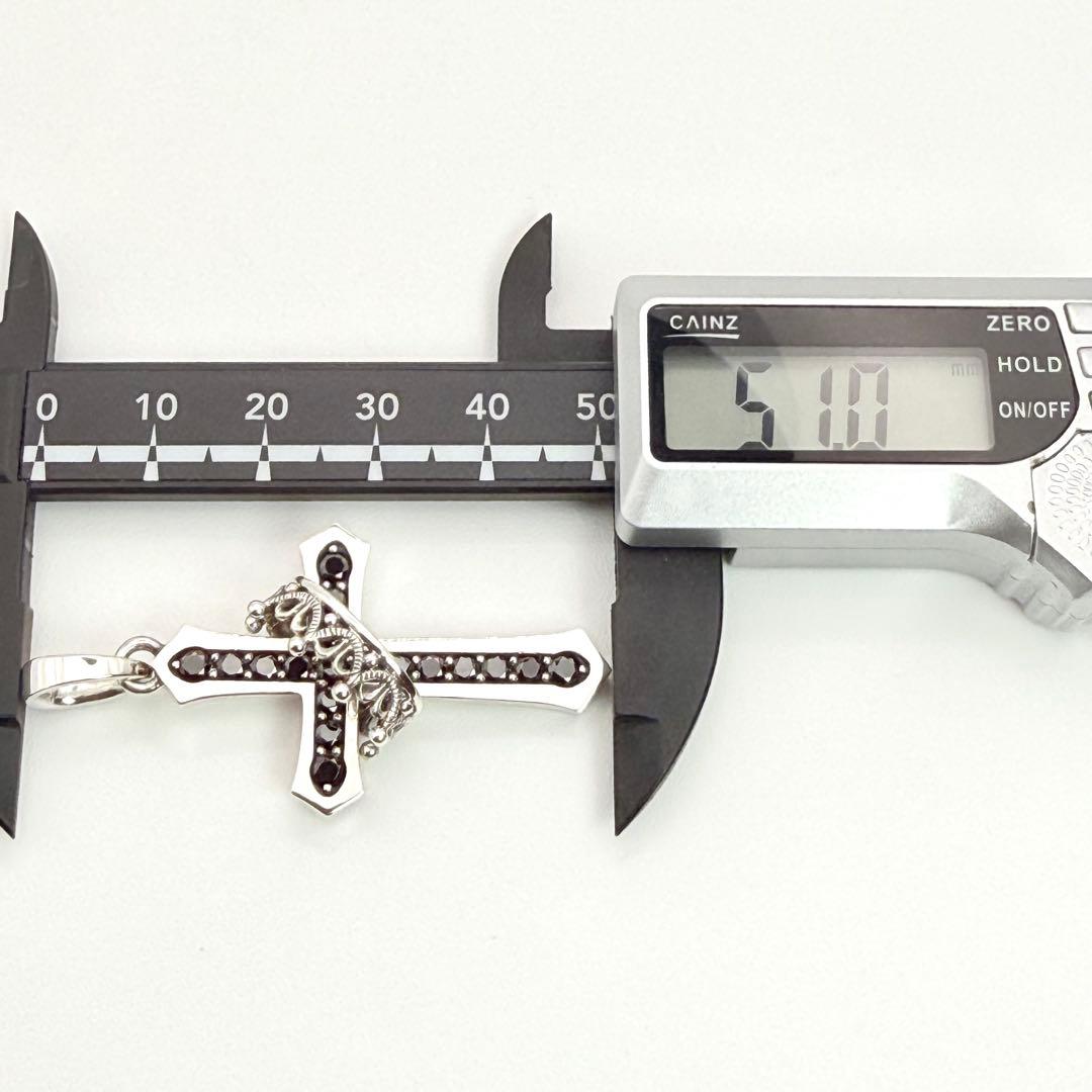 ◆【極美品】Justin Davis CROSS WITH CROWNペンダント