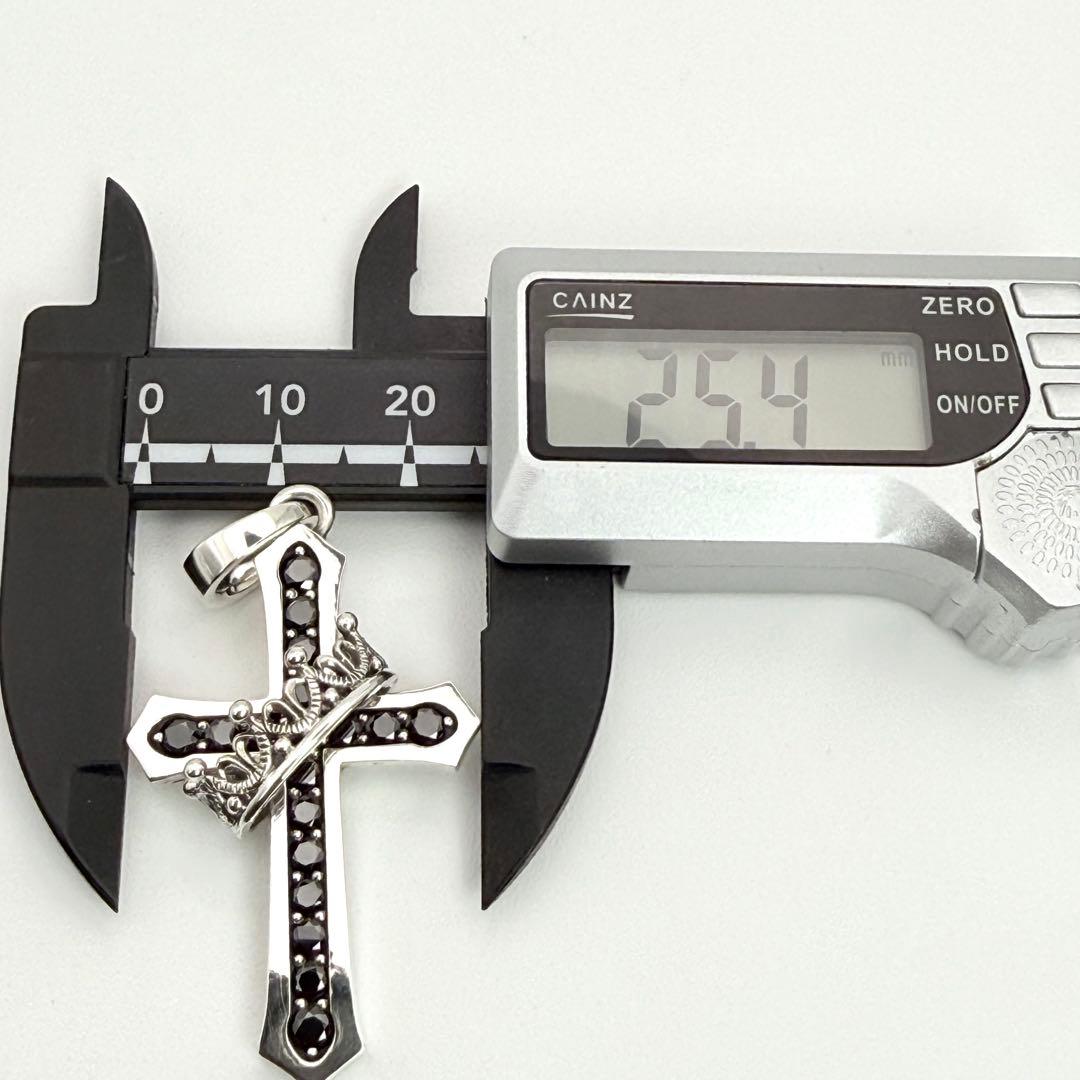 ◆【極美品】Justin Davis CROSS WITH CROWNペンダント