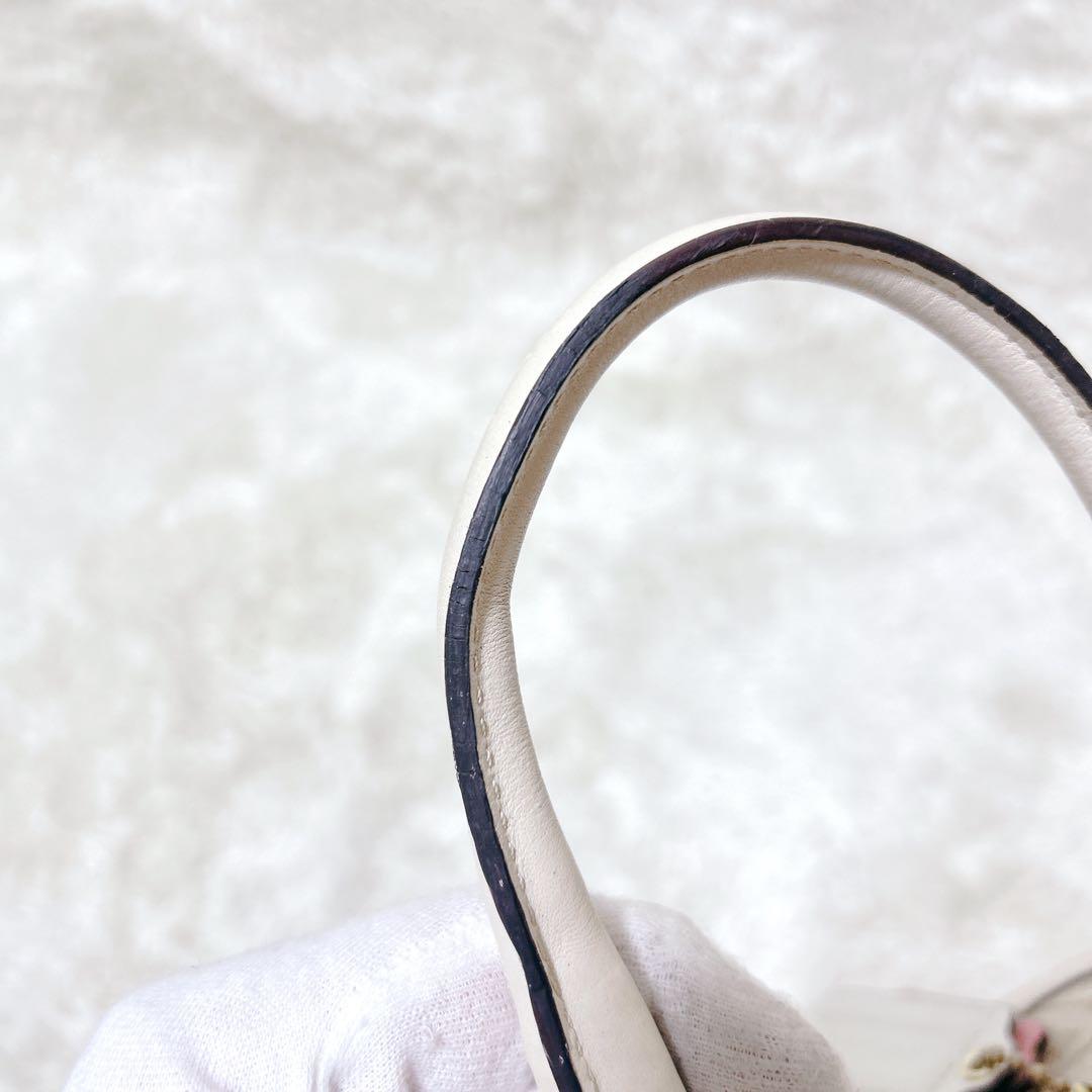 COACH コーチ　ヘリテージ ストライプ スモール ドームド ハンドバッグ