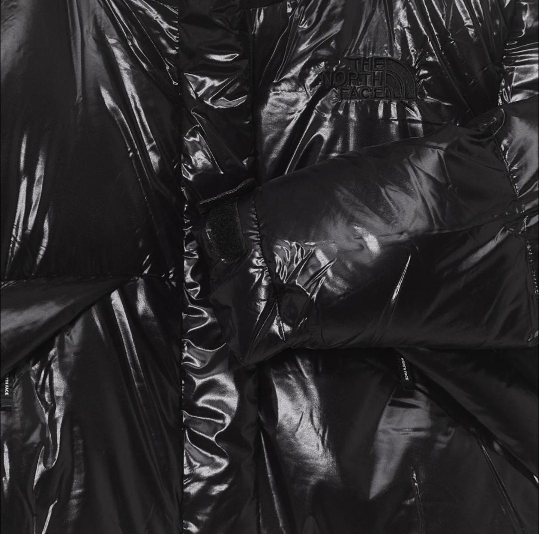 【韓国限定】ノースフェイス ショートダウン グロッシー ジャケット 黒 M