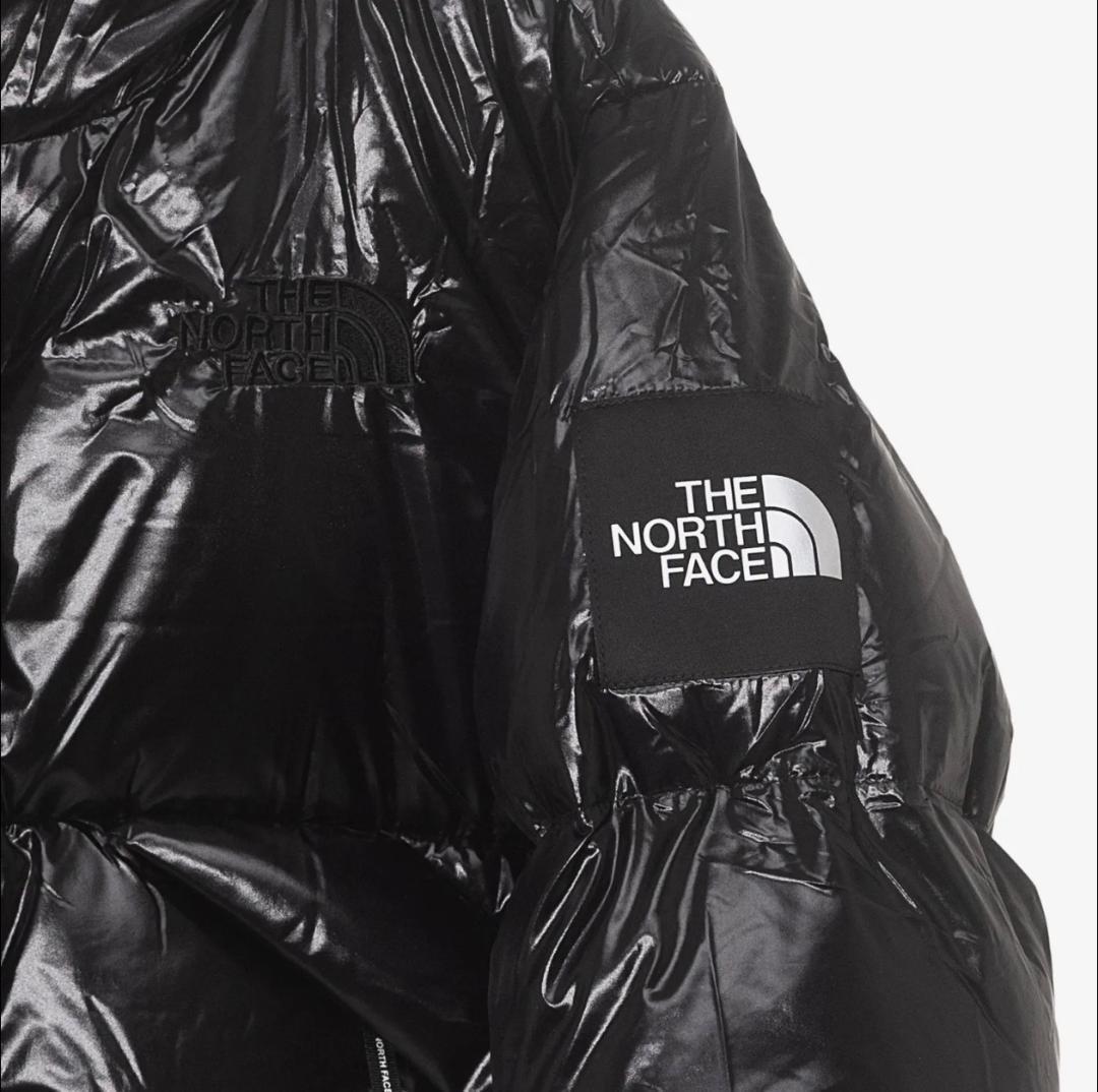 【韓国限定】ノースフェイス ショートダウン グロッシー ジャケット 黒 M