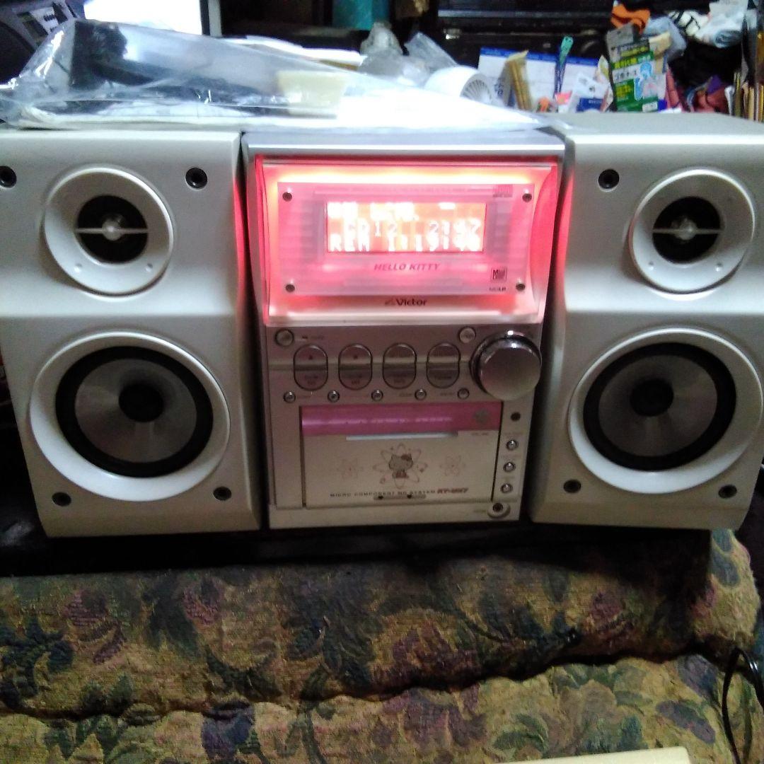 ▲ビクター❗レア物ハローキティーモデルCD ,MD ,カセットコンポ！