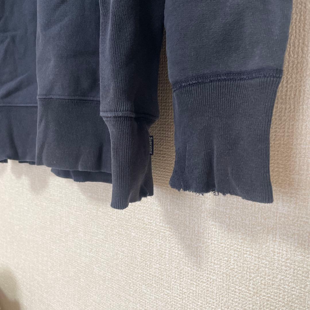 supreme シュプリーム クルーネック ボックスロゴ スウェット ネイビー