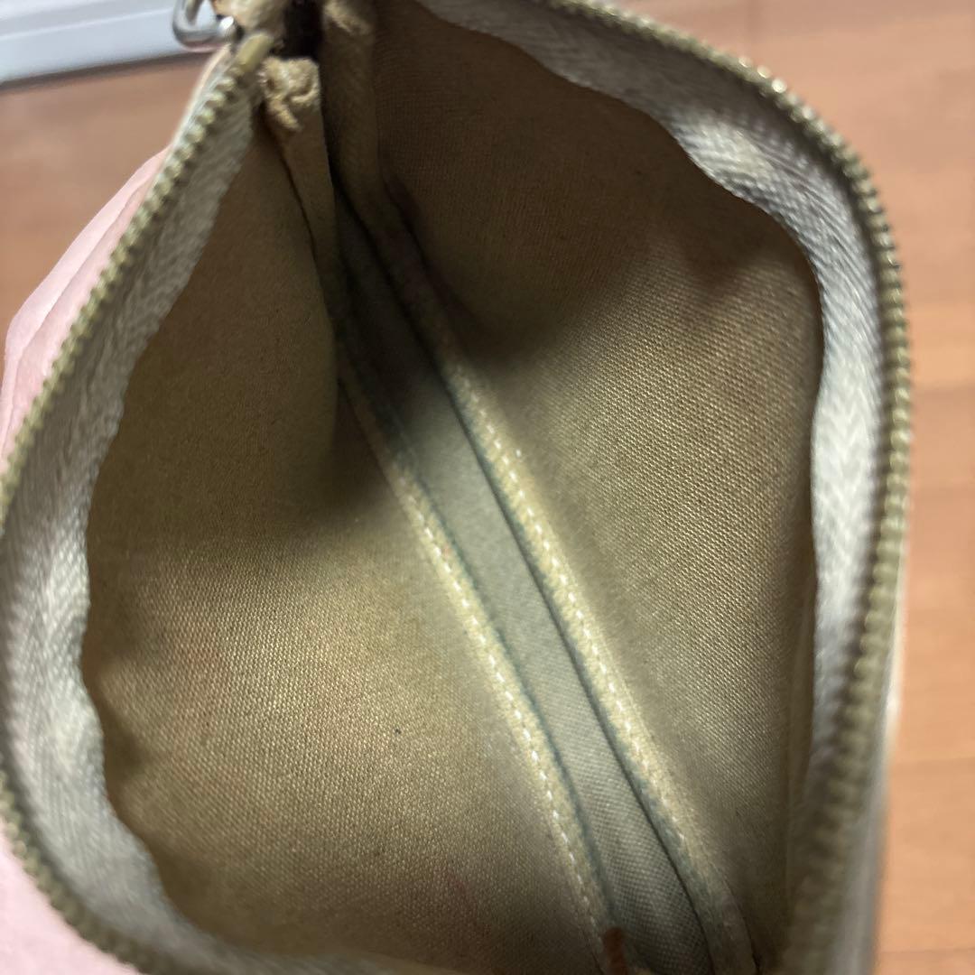 ヴィトン バッグ ダミエ 白 ミニポシェット