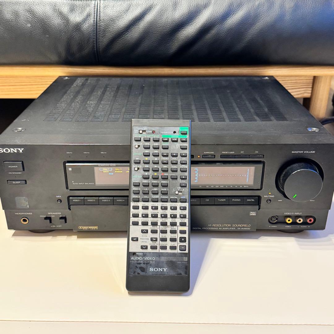 【希少】SONY AVアンプ　TA-AV850D 通電リモコン操作確認