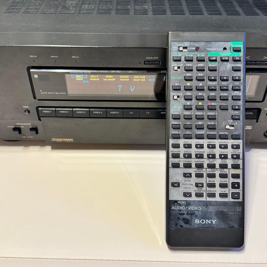 【希少】SONY AVアンプ　TA-AV850D 通電リモコン操作確認