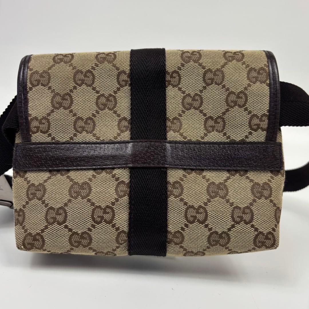 【美品】GUCCI グッチショルダーバッグ ボディバッグ GGキャンバス