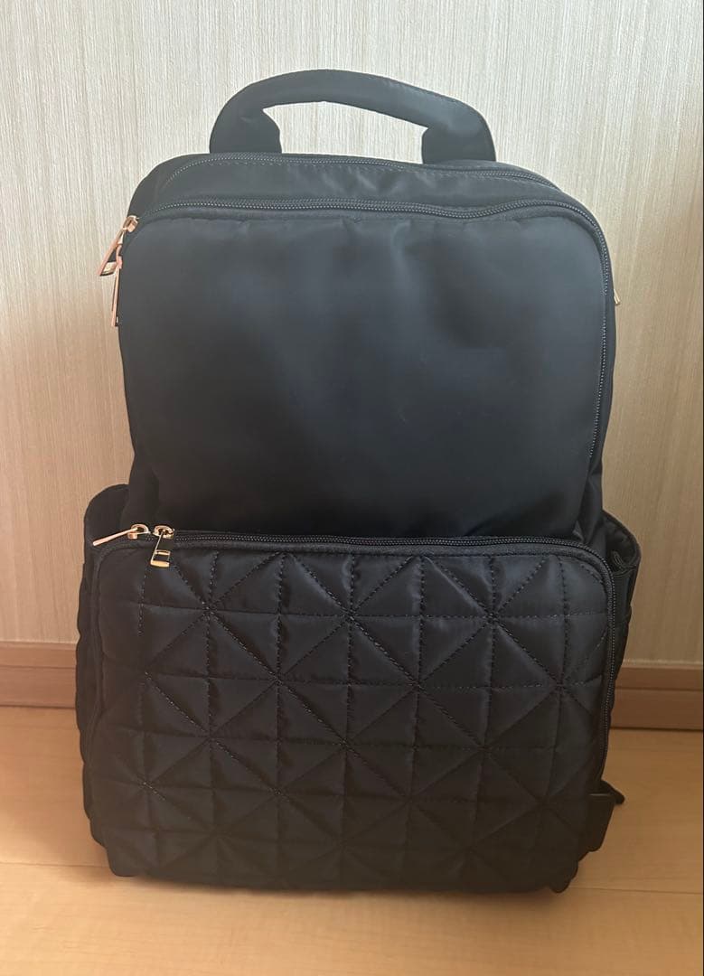 MUMU and Co. 高性能マザーズバッグ　リュック　しまむら　ブラック