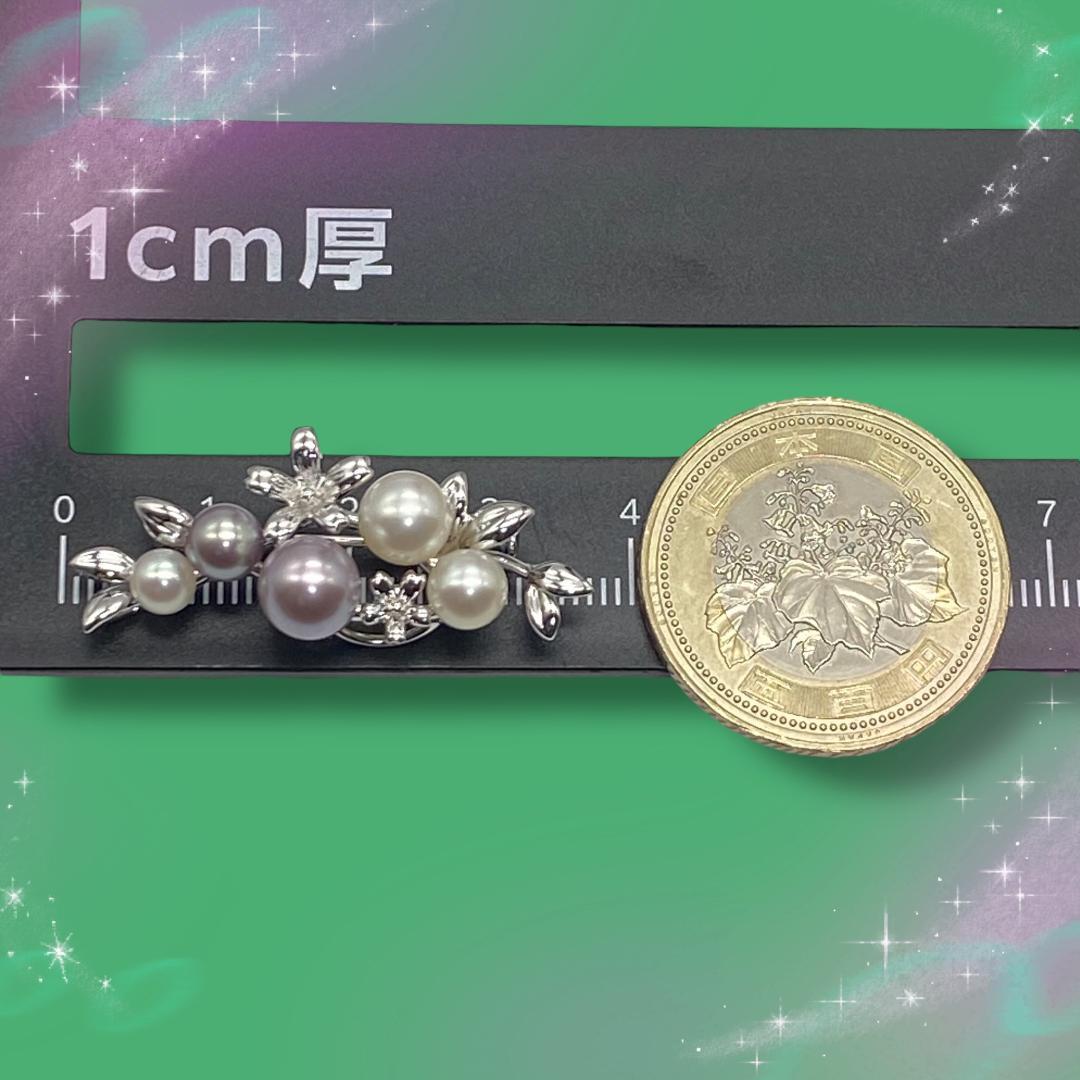 《超美品》 タサキ パールブローチ フラワー SV925