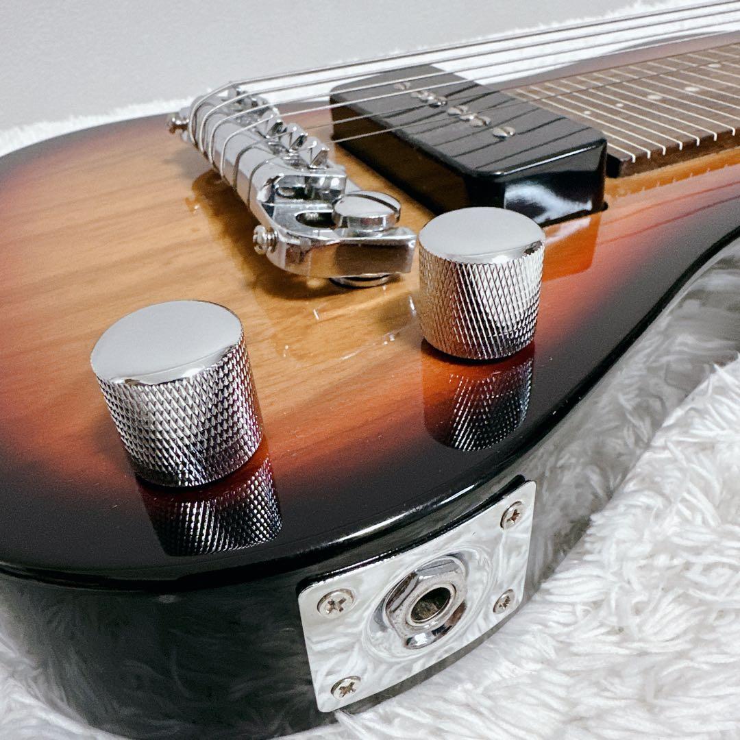 美品　ラップスチールギター　スタンド付　ケース付　サンバースト　SX