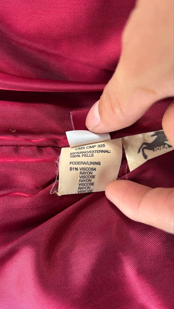 希少 FILA×Ferrari ダークブラウン レザージャケット 90s