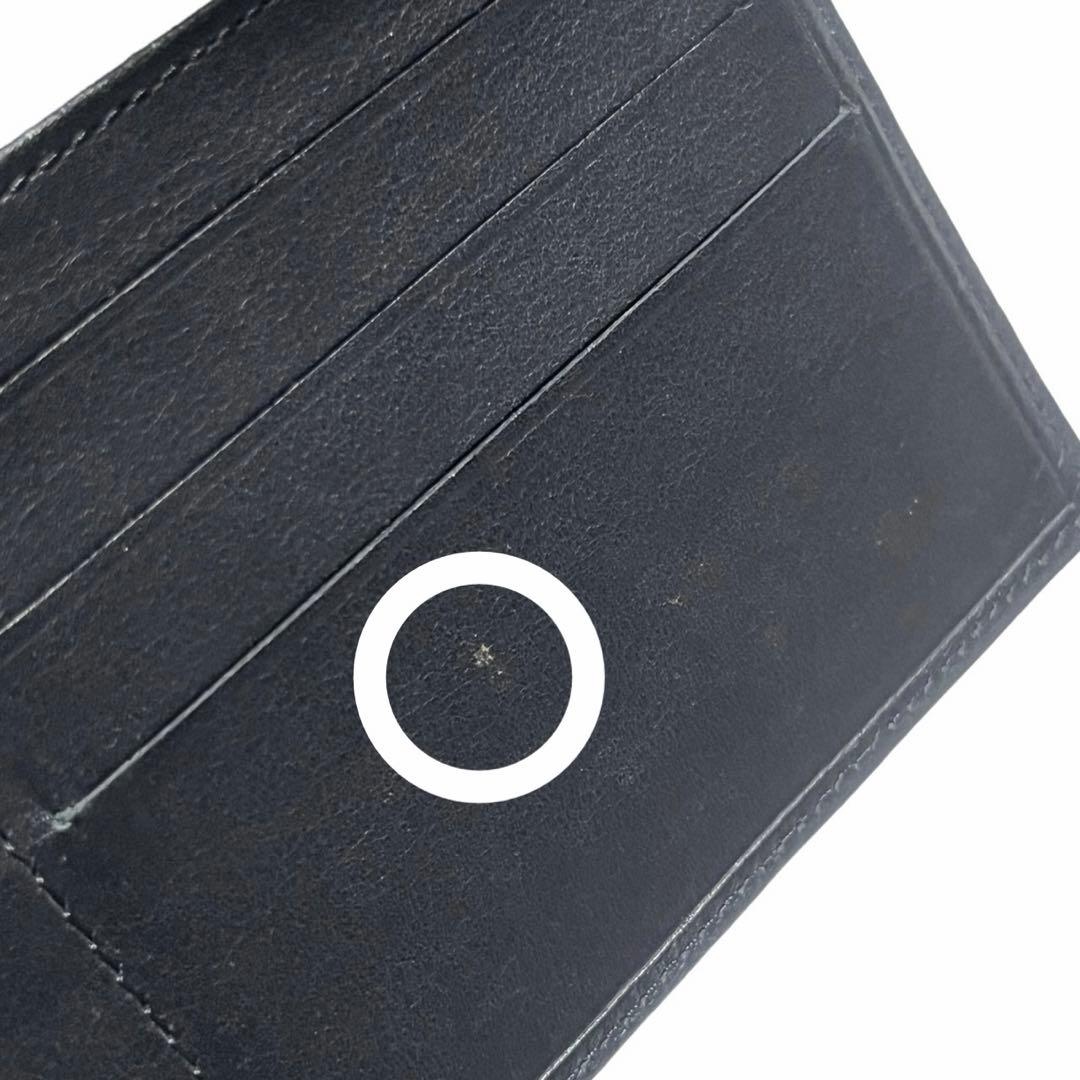 カルティエ Cartier 二つ折り 長財布 レザー 革 ブラック 黒