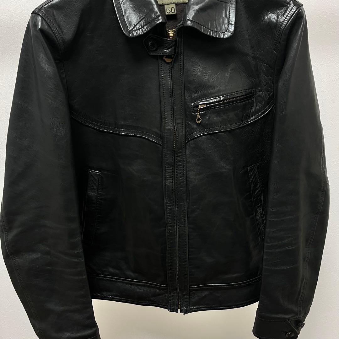超希少　ナイジェルケーボン　レザージャケット　シングルライダース　50