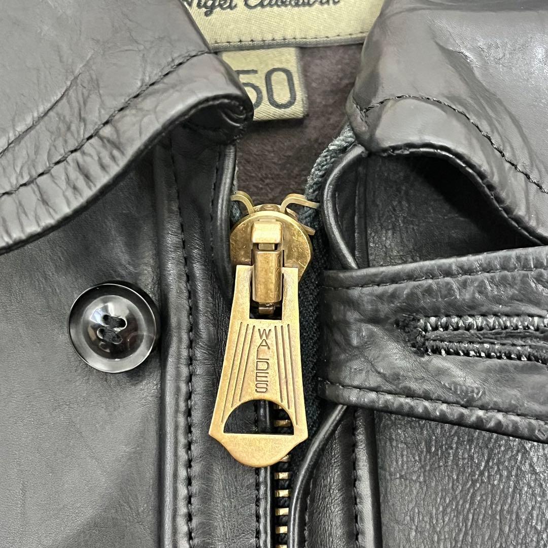 超希少　ナイジェルケーボン　レザージャケット　シングルライダース　50