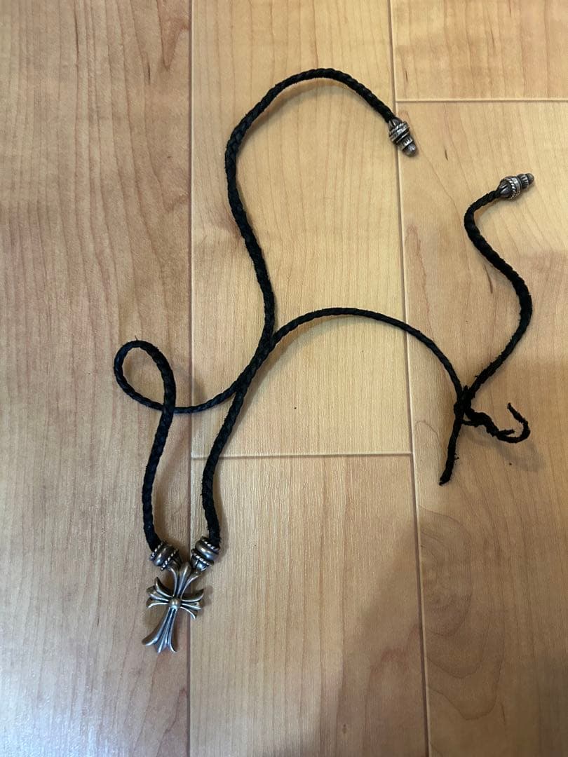 CHROME HEARTS スモールCHクロス クリンプト レザーブレイド