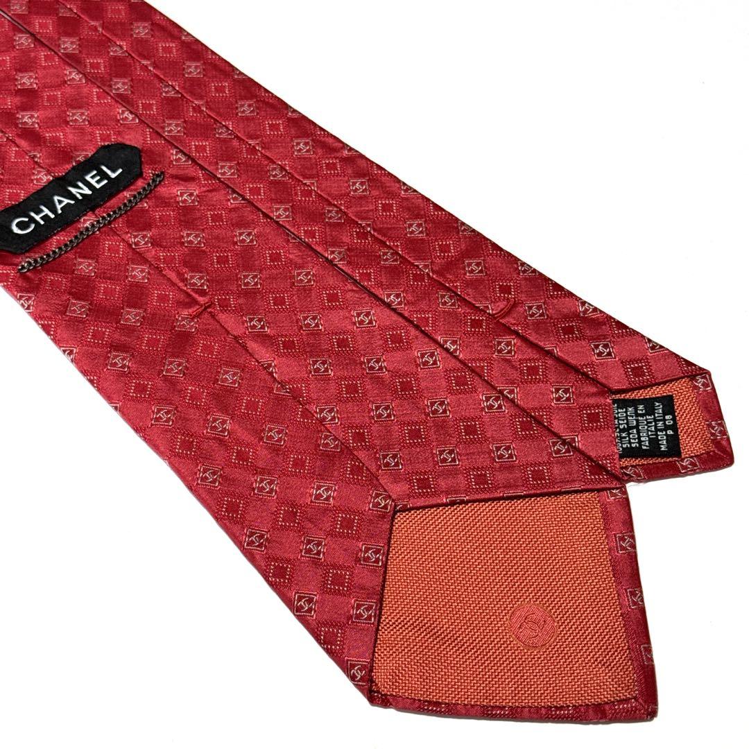 CHANEL シャネル ネクタイ ココマーク 小紋柄 ジャガード ハイブランド