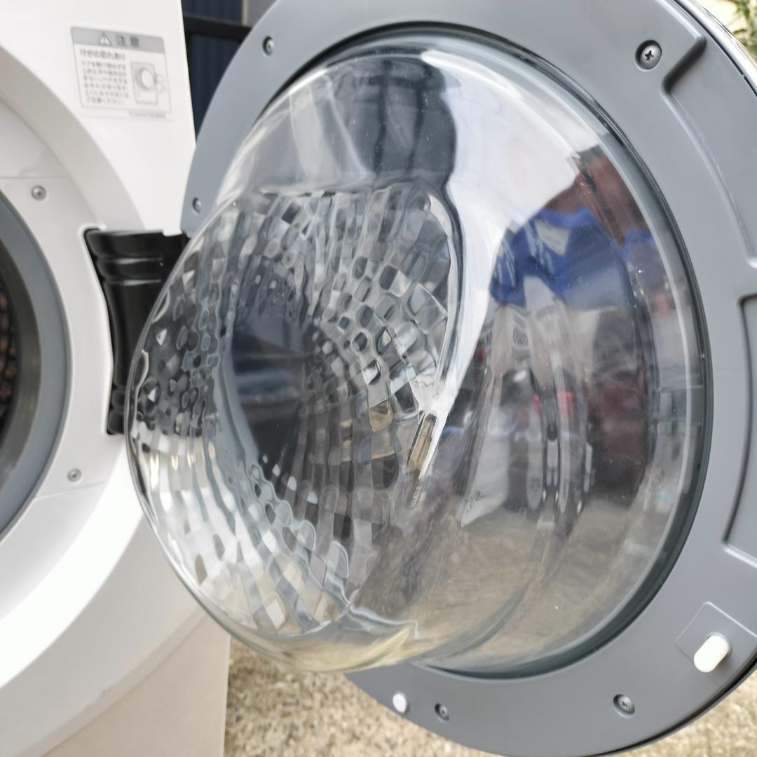 SHARP ドラム式洗濯機 本体 ES-H10E-WR ホワイト