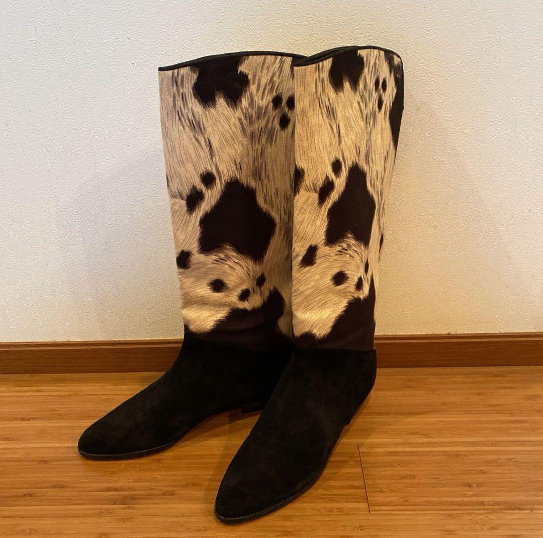 超美品　スチュワート ワイツマン ハラコブーツ⭐︎