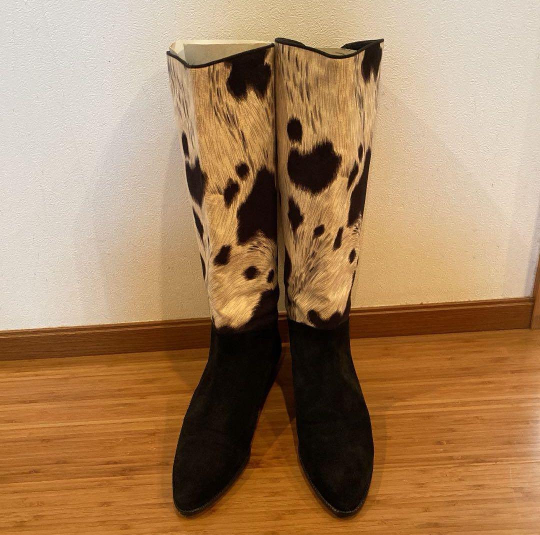 超美品　スチュワート ワイツマン ハラコブーツ⭐︎