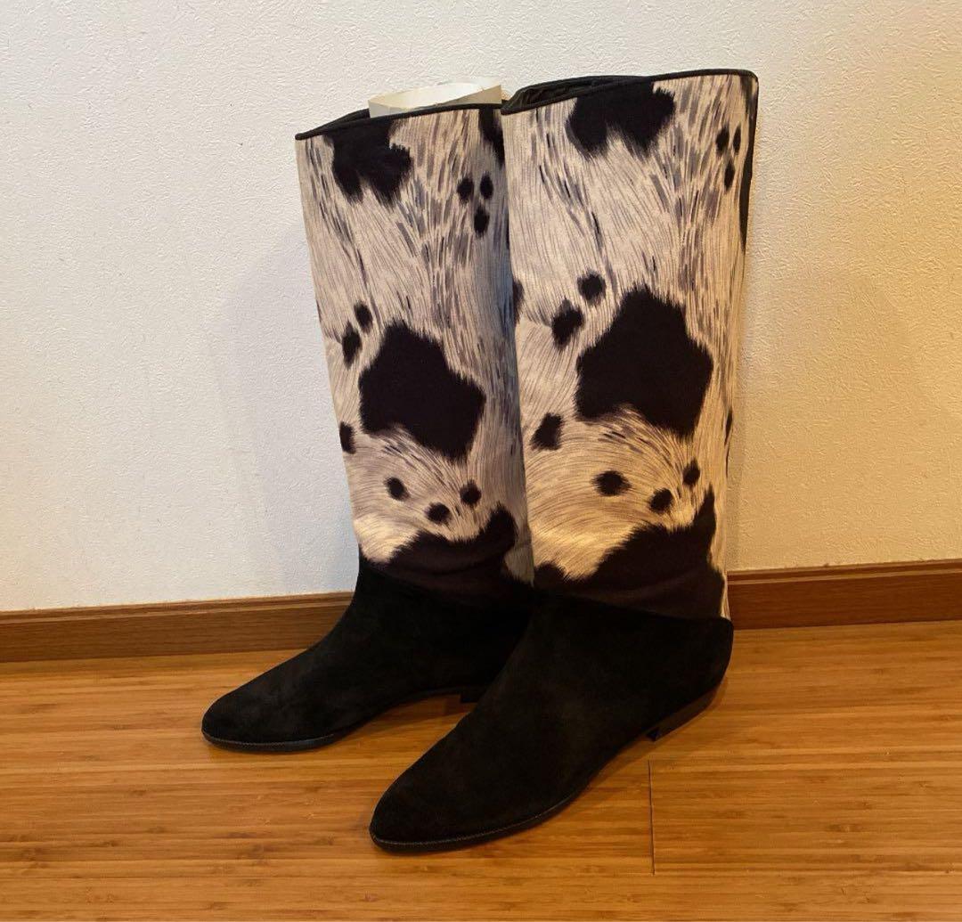 超美品　スチュワート ワイツマン ハラコブーツ⭐︎