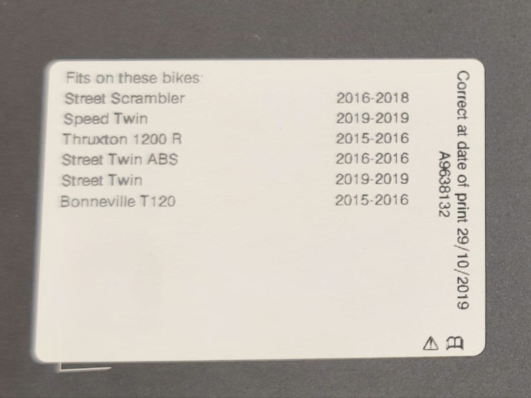 TRIUMPH ミラーセット 2個