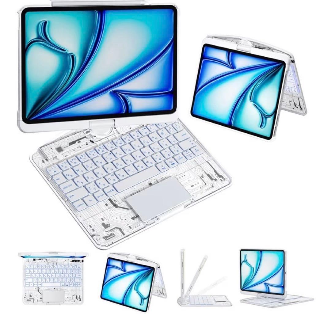 新品❤️iPad キーボード ケース 360°回転＋180°フリップ 多機能 軽量