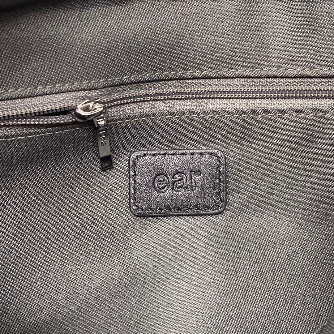 イアパピヨネ カフェチャーム付き横長ボストンバッグ カフェチャーム 黒 ボストン