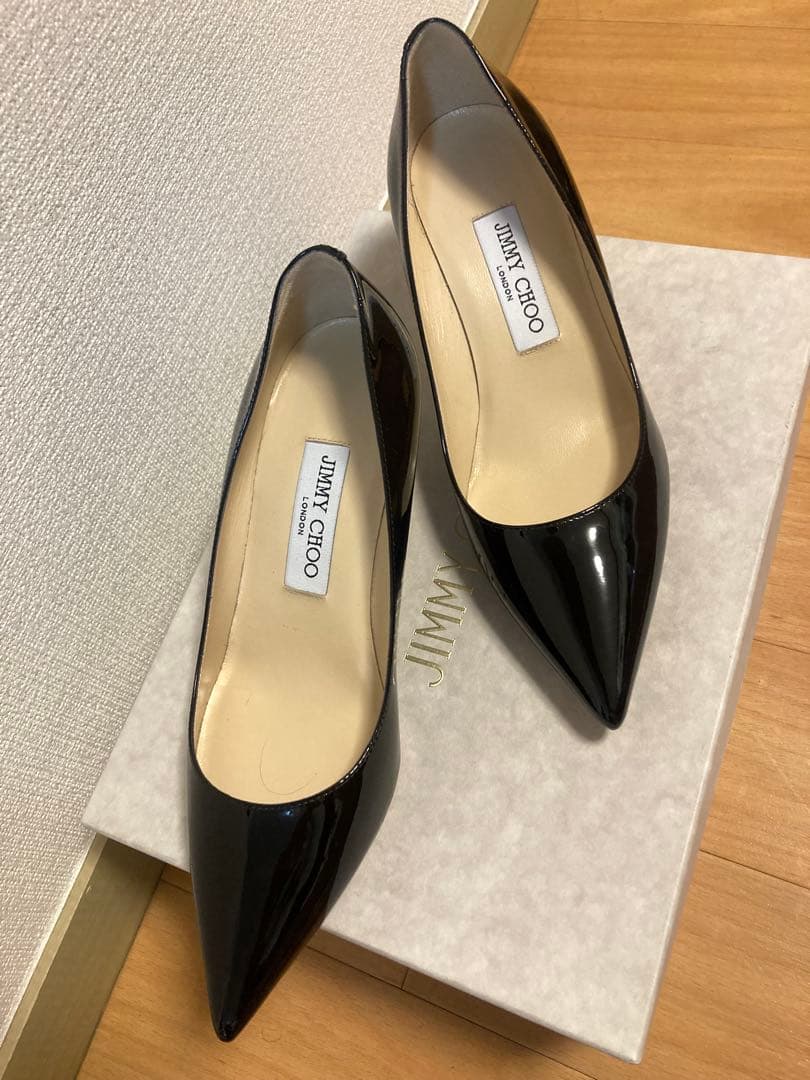 【試着のみ】JIMMY CHOO エナメルパンプス AZA 36½