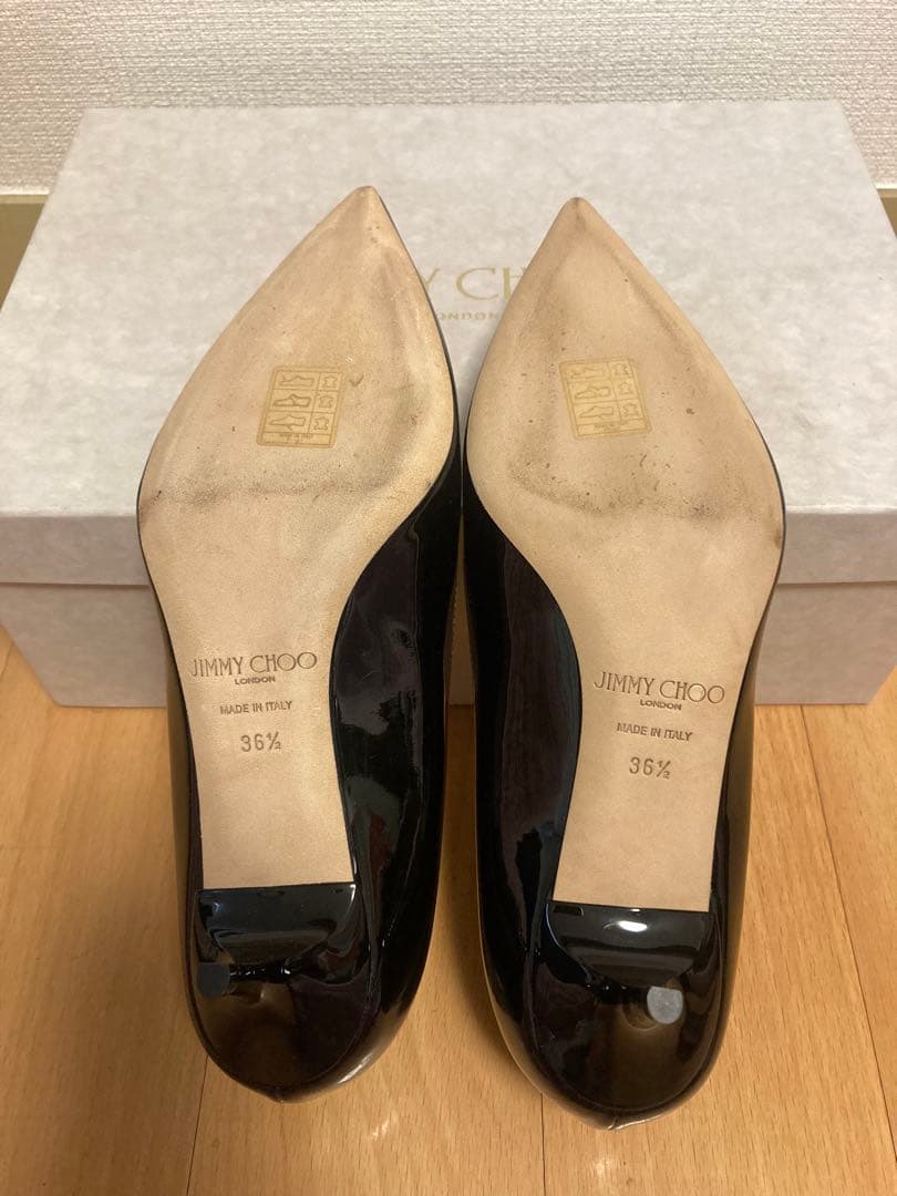【試着のみ】JIMMY CHOO エナメルパンプス AZA 36½