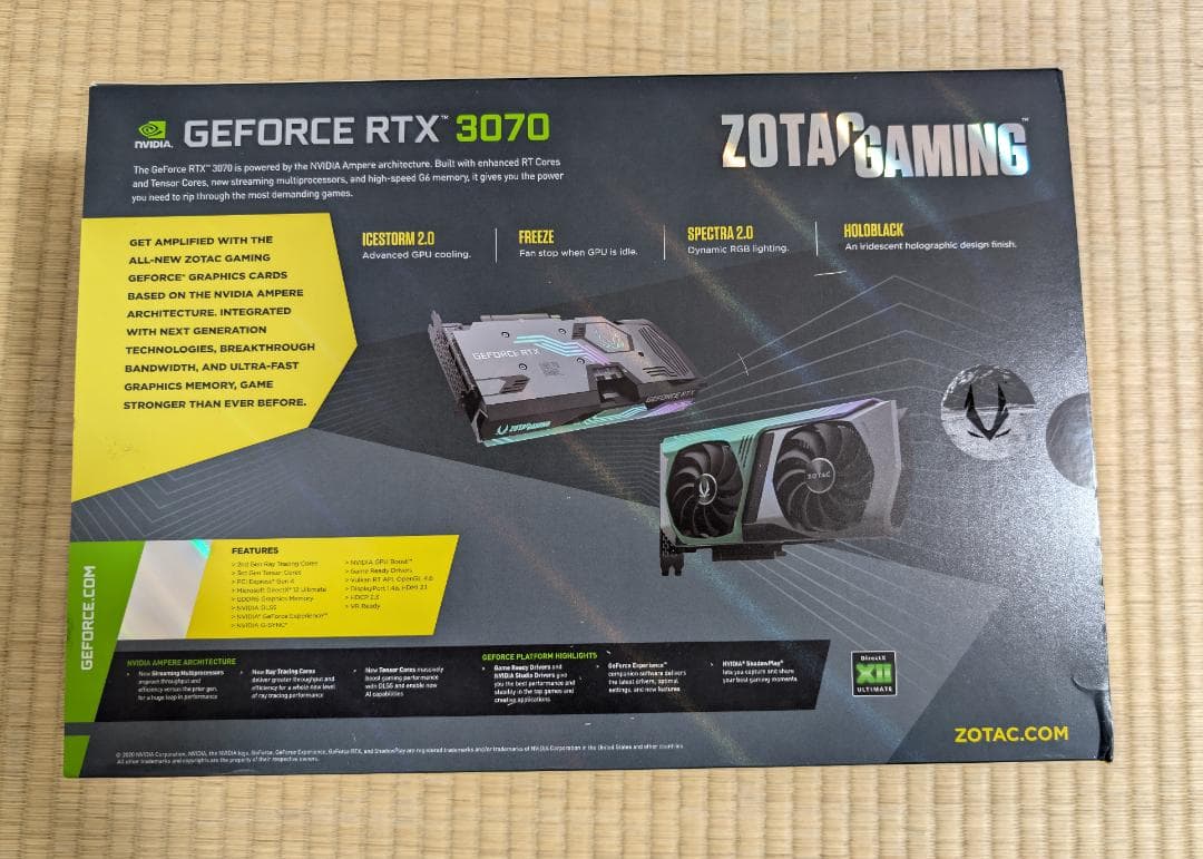 グラフィックボード・グラボ・ビデオカード ZOTAC GAMING GeForce RTX 3070 AMP Holo