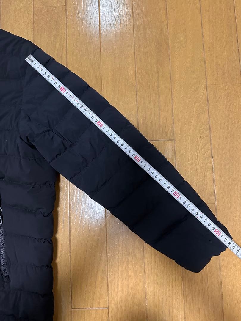 DANTON フード付きロングダウンジャケット S ブラック　美品