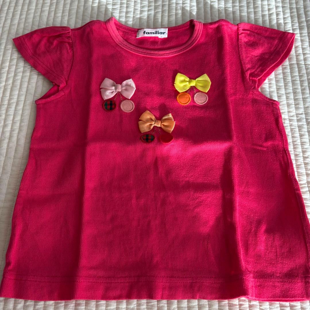 美品　ファミリア　Tシャツ・キュロット　110・100