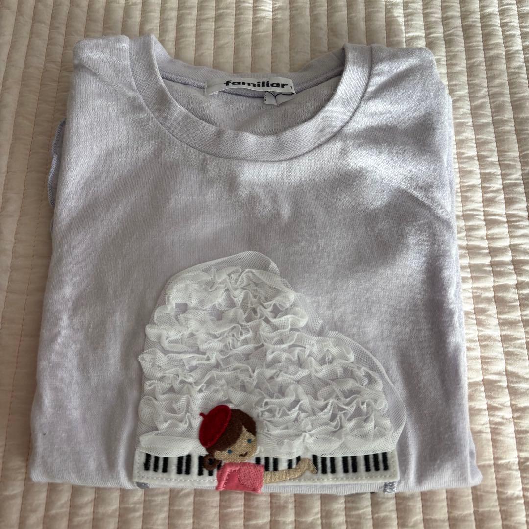 美品　ファミリア　Tシャツ・キュロット　110・100