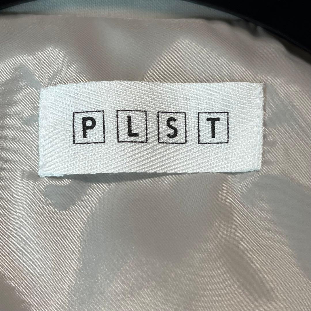 美品 プラステ スーツ セットアップ ノーカラー カラーレス ズボン 洗える L