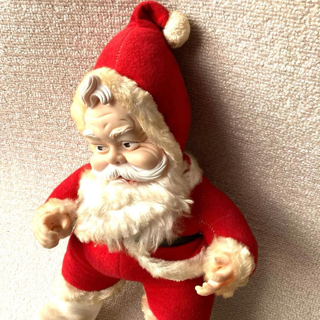 ヴィンテージ ラシュトン ラバーフェイス コカコーラ サンタ 人形