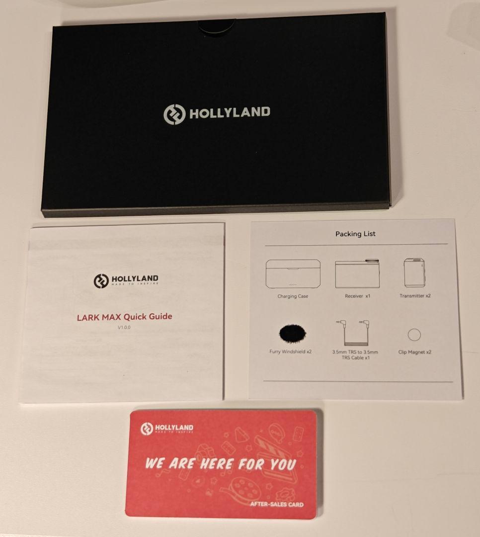 【美品】Hollyland LARK MAX ワイヤレスマイク システム