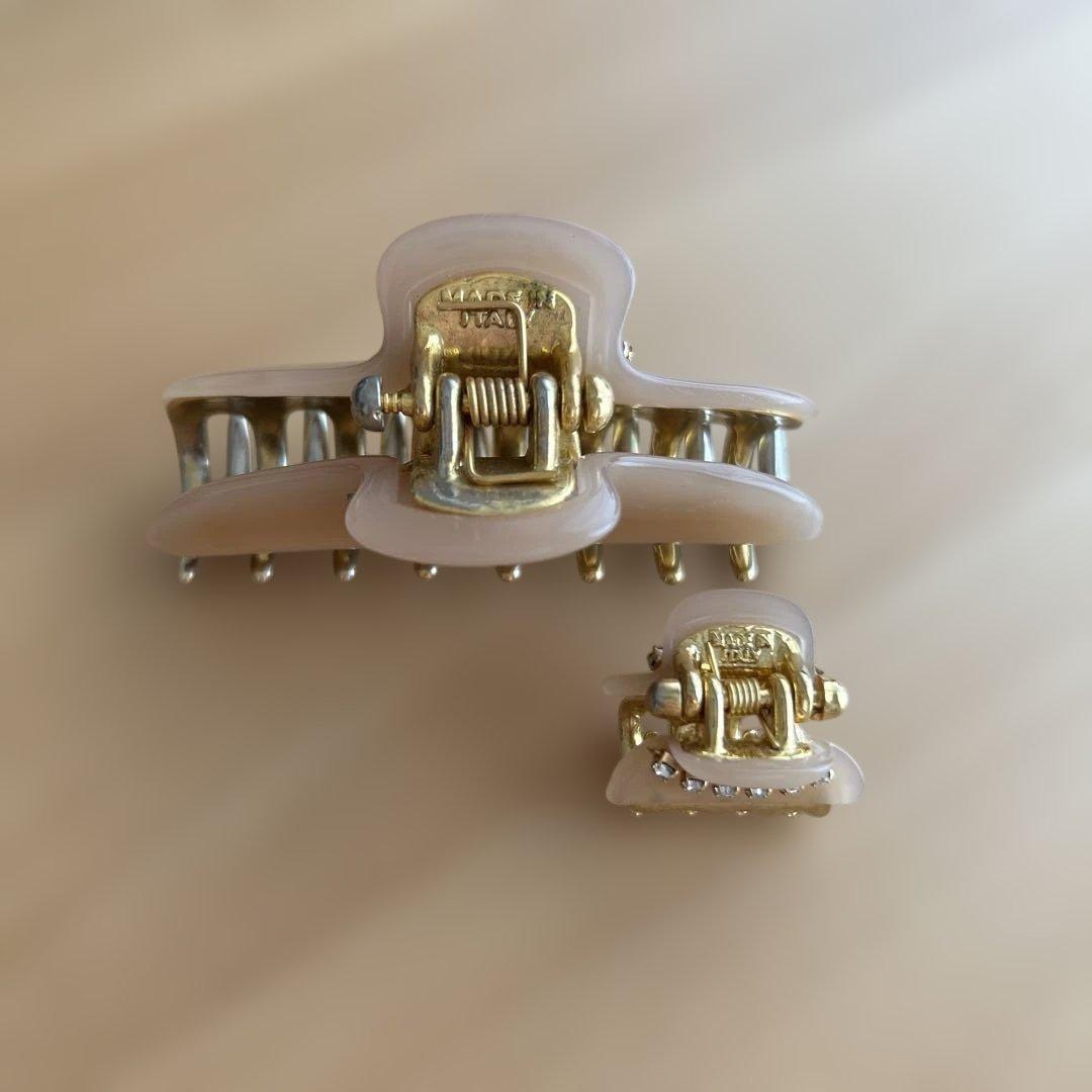 acca アッカ ヘアクリップ M・Sセット ベージュ ニューコラーナ