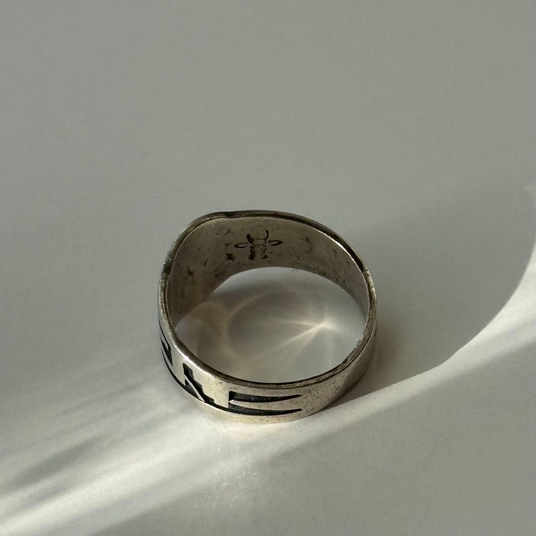 HOPI族 ホピ族シルバーリング 鹿ホールマーク Sunriseモチーフ 作家物