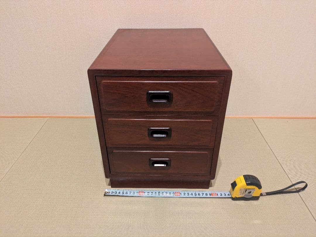 【オールドカリモク】Karimoku 小物収納 3段チェスト 文机 書斎家具