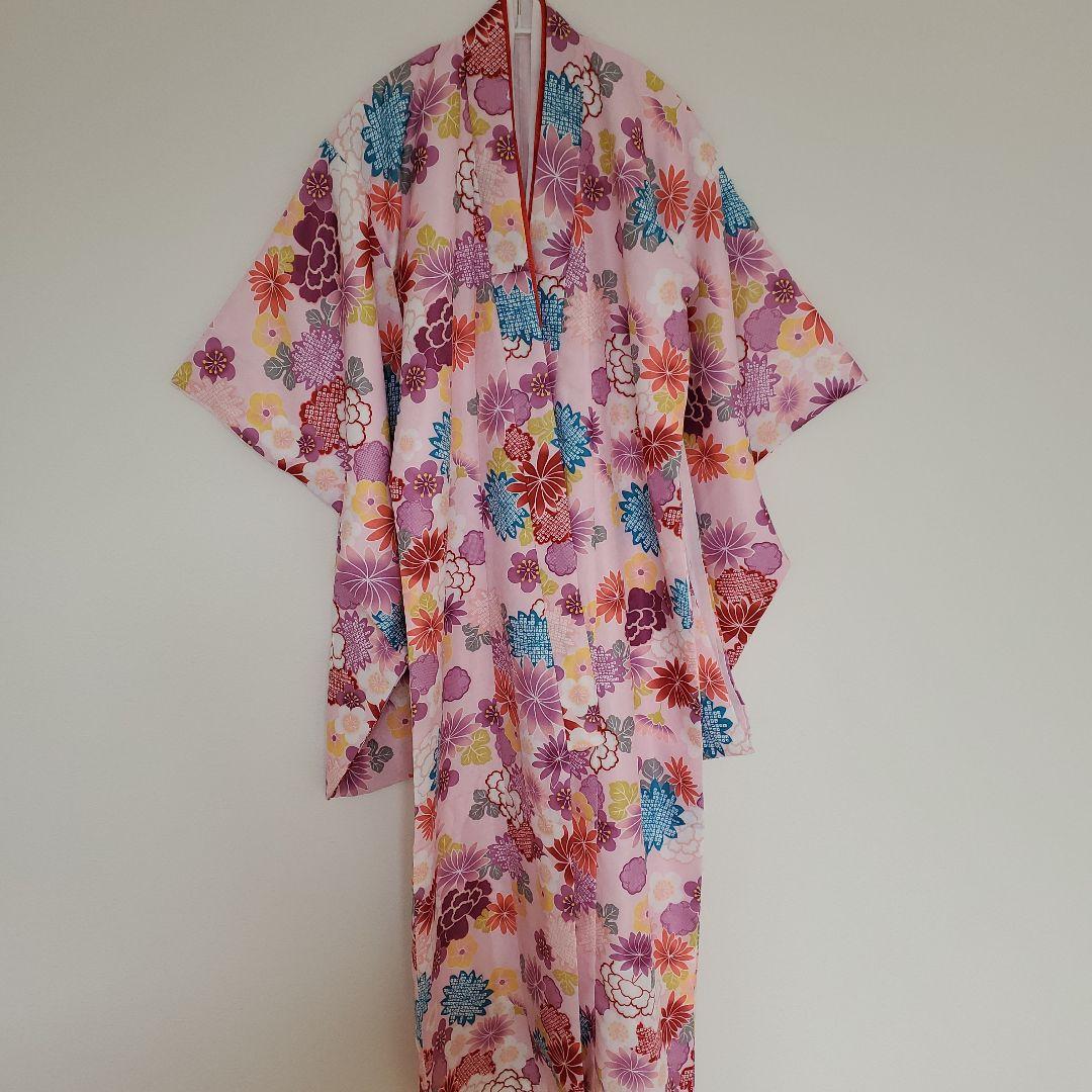 京越 七五三 7歳 女の子 四つ身着物 蝶菊水帯 結び帯 作り帯 帯揚げ付き