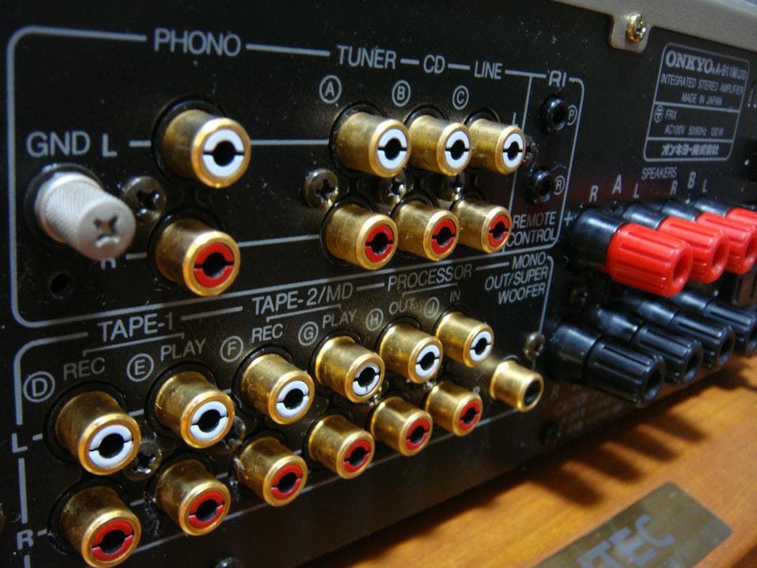 整備済 美品 ONKYOオンキョー アンプ A-911M LTDリモコン取説付