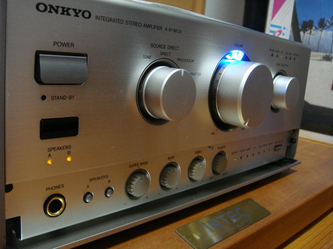 整備済 美品 ONKYOオンキョー アンプ A-911M LTDリモコン取説付