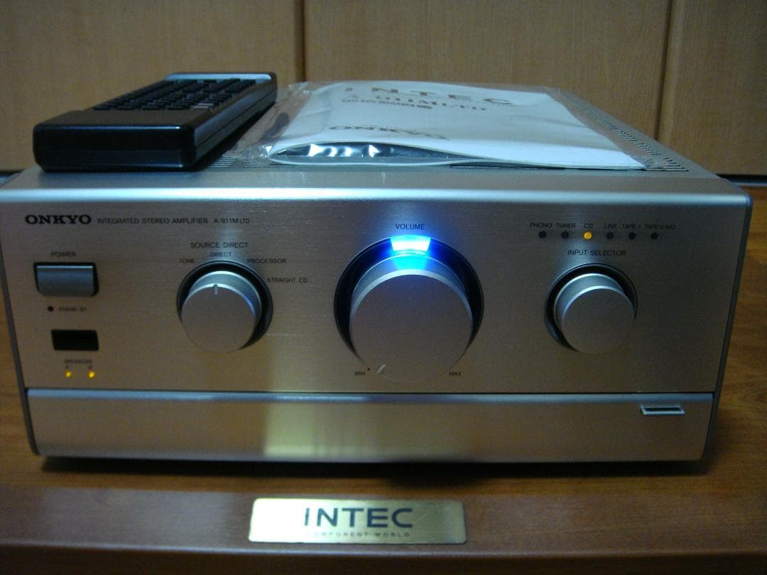整備済 美品 ONKYOオンキョー アンプ A-911M LTDリモコン取説付