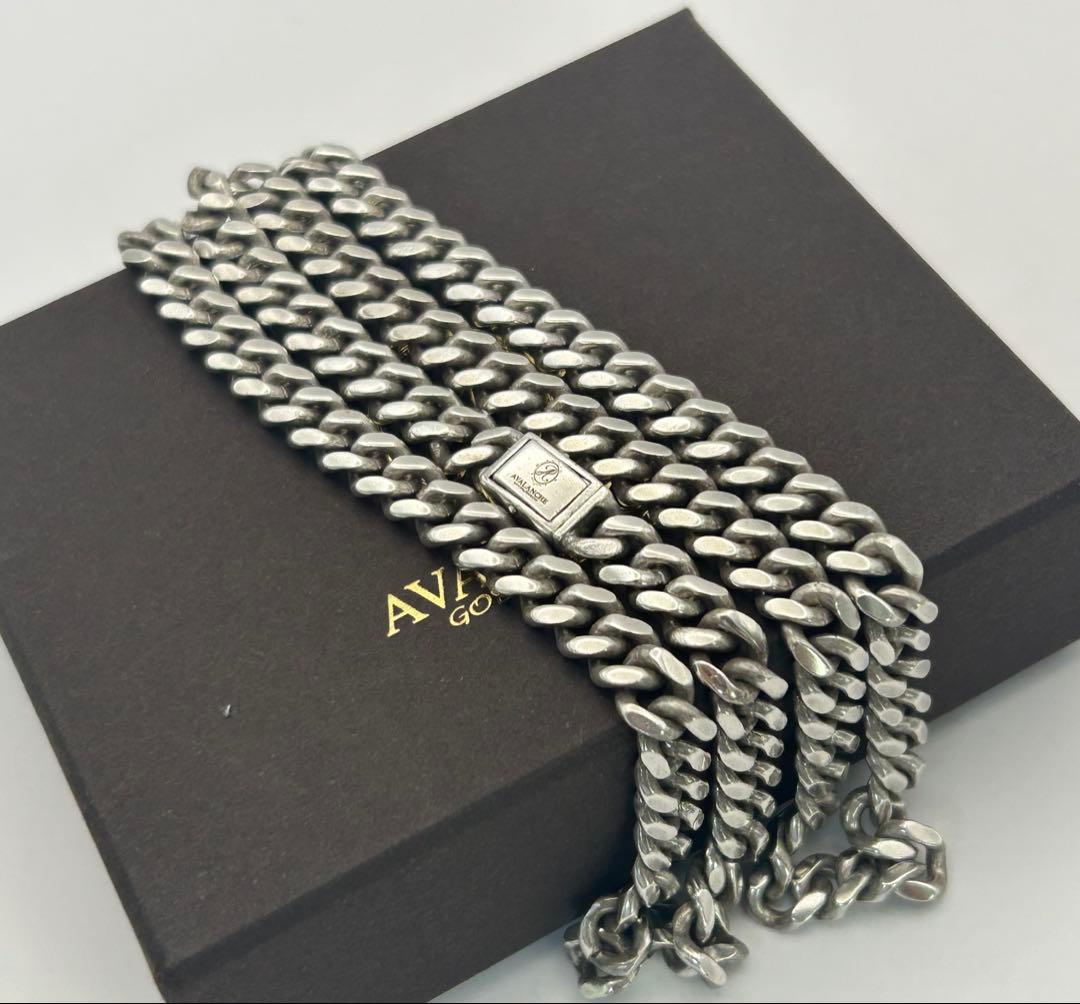 AVALANCHE 6.5mm 50cm マイアミネックレス 喜平 シルバー