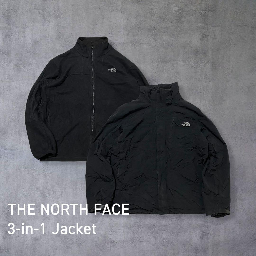 パパイヤ　ノースフェイス3in1ハイベント裏ボアオーバーサイズ
